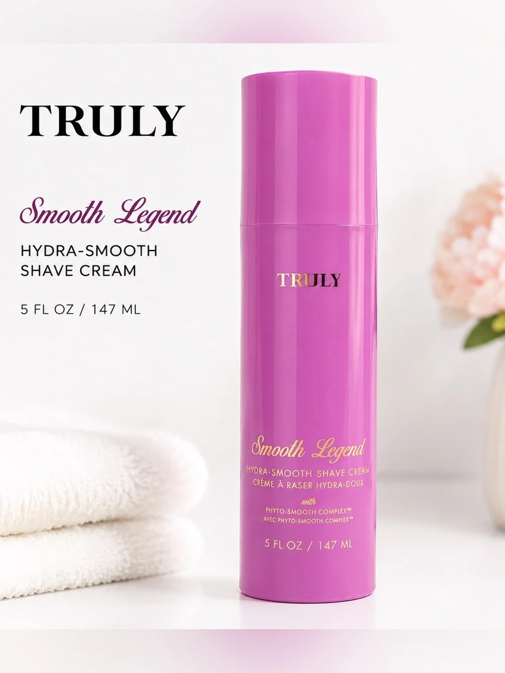 NEW/Sealed TRULY Smooth Legend Hydra-Smooth Shave Cream 5 fl oz - Smooth Legend